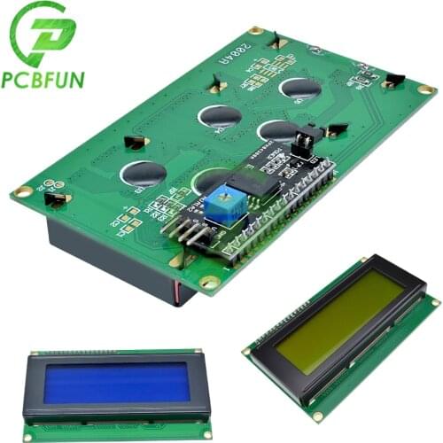 Yellow/Blue LCD2004 LCD Display Module+I2C 2004 20x4 2004A Character LCD /w IIC/I2C/TWI/SPI Serial Interface Adapter For Arduino
