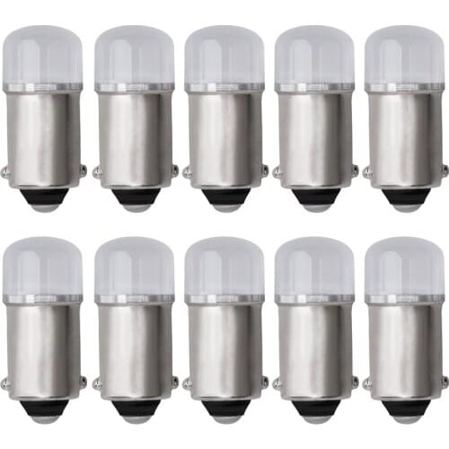 10PCS BA9S T4W T11 LED Bulbs 2835 2 SMD Interior Reading Lights Car Parking Light License Plate Bulbs White 12V