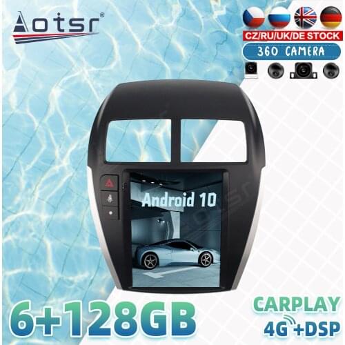 For Mitsubishi ASX 2013+ Android Car Radio Player GPS Navigation 360 Panoramic Camera Auto Stereo Multimedia DSP Carplay 4G SIM
