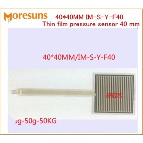 Free ship 5pcs/lot 40*40MM IM-S-Y-F40 Thin film pressure sensor 40 mm contact measurement robot/foot 50kg fsr