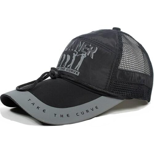 [YaTxKx] Caps For Men Summer Mesh Baseball Cap Quick Dry Cooling Sun Protection Hiking Golf Adjustable Snapback Hat casquette