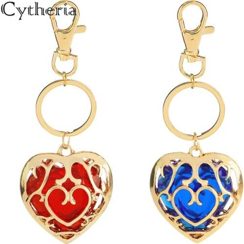 Crystal heart Key chains hollow clear heart Keyring i love you keychain vintage car Key ring Finder