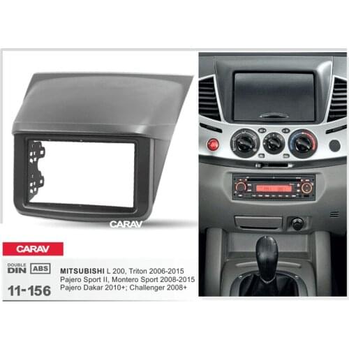 CARAV 11-156top Quality Radio Fascia forMITSUBISHI Triton Pajero Sport II Challenger Stereo Fascia Dash CD Trim Installation Kit