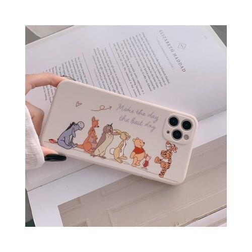 Phone case Cartoon comics mobile phone shell straight edge for iphone11 XR XS 7/8/SE 2020 fine hole 11pro Xs max matte