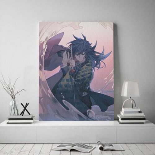 Giyu Tomioka Kimetsu no Yaiba anime Canvas poster Painting wall Art decor Living room Bedroom Study Home Decoration Prints