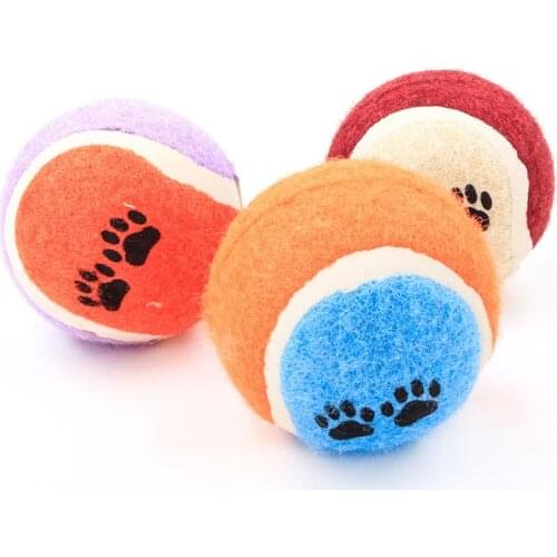 Dog Tennis Ball Chewing Bite Play Toys Molar Training Products Pet Supplies