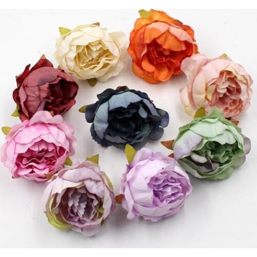 2Pcs Artificial Peony Flower Head Home Wedding Party DIY Craft Desk Decoration Artificial & Dried Flowers Home & Garden