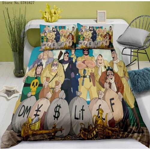 2/3 Pieces Kurenai No Buta Bedding Set 3D Print Porco Rosso Duvet Cover Cartoon Anime Bed Quilt Cover Pillowcase(No Sheets)