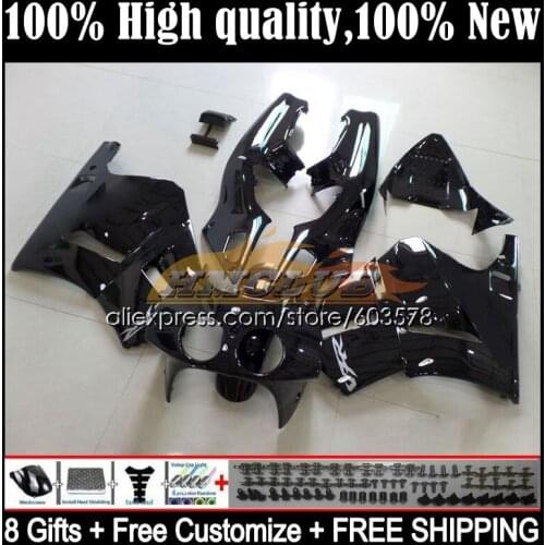 Body For HONDA VFR400 R V4 VFR400RR RVF400R VFR400R 1987 1988 34CL.10 RVF VFR 400 R RR 400R CC NC24 87 88 Fairings Glossy black