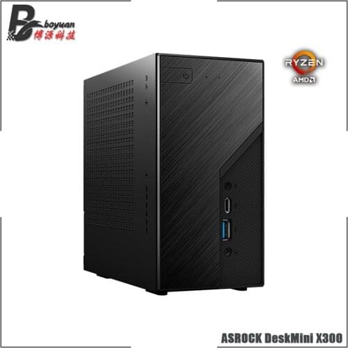 ASROCK DeskMini X300 MINI ATX Cases and motherboard WIFI M.2 STAT USB3.2 [ without ( CPU / SSD / RAMs) ] NB-RAM Socket AM4