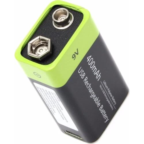 ZNTER S19 9V 400mAh USB Rechargeable 9V Lipo Battery For RC Camera Drone Accessories