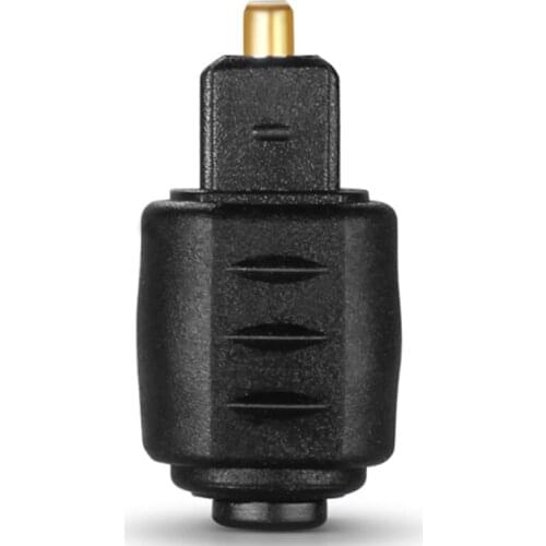 Mini Optical Audio Adapter 3.5MM Female Jack To Digital Toslink Male Plug for Amplifier