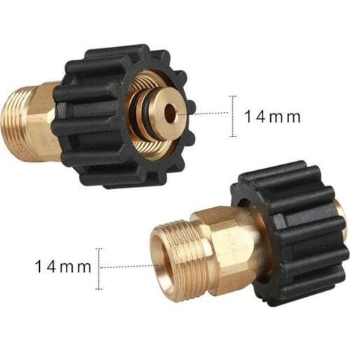 High Pressure Washer Twist Connect M22M X M22F Solid Brass Coupling Hose Adapter Garden Hose Quick Connector Pressure Washer