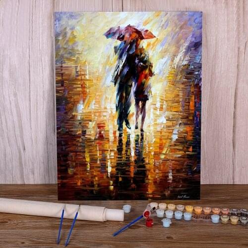Together In The Storm DIY Painting By Numbers Package Oil Paints 40*50 Oil Painting Paintings For Kids Art