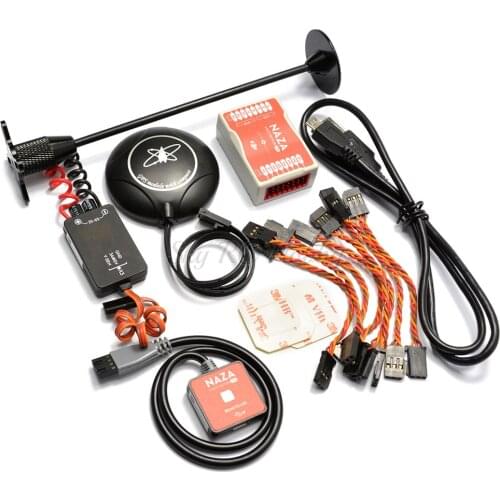 Naza M Lite Flight Control Controller w/ PMU Power Module & LED & Cables + M8N 8N GPS for F450 X500 FPV RC Quadcopter Multirotor