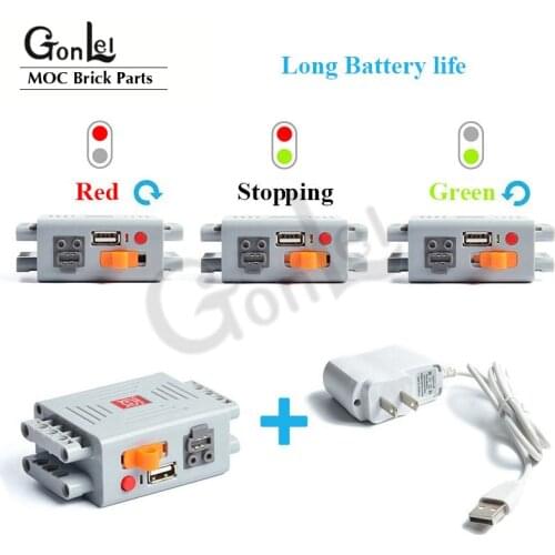 NEW Long Life Lithium Battery Power Function MOC Techinc Mechanical Battery Box Building Blocks Fit for PF Parts