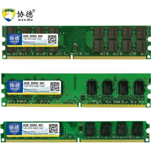 Wholesale Xiede DDR2 800 / PC2 6400 5300 4200 1GB 2GB 4GB Desktop PC RAM Memory Module DDR 2 667MHz / 533MHz Multiple Models