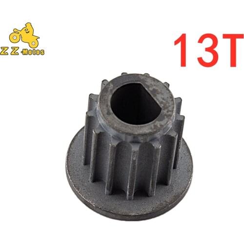 13 Tooth Front Gear Pinion Sprocket Belt Pulley For Electric Scooter Mini Bike Motors