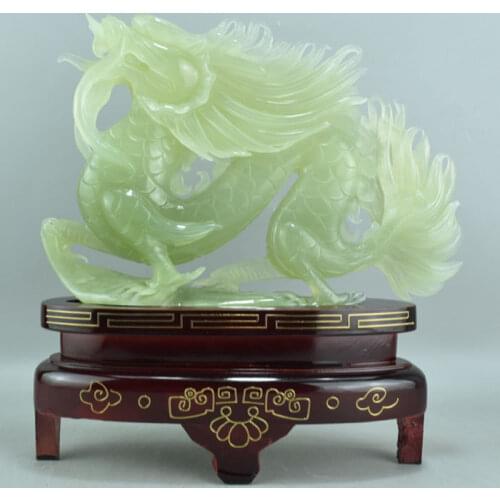 Real 7A xiuyu jade hollow Hand-Carved jade Zodiac dragon green jade pendant jade necklace pendants men jewelry woman crafts