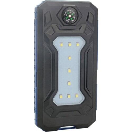 Portable 500000mah Dual-USB powerbank Waterproof Solar Power Bank for all Phone Universal Charger Batteries Not Included