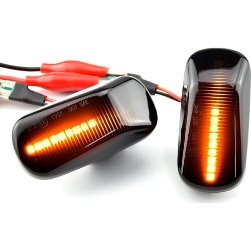 2Pcs Dynamic LED Side Marker Light Turn Signal Blinker Lamp For City Jazz Fit HRV Stream S2000 AP1 AP2 Integra DC5 Civic Accord