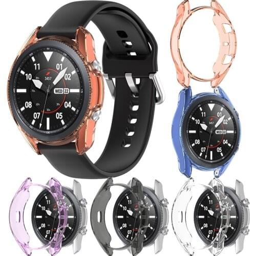 Cases For Samsung Galaxy Watch 3 41mm 45mm TPU Case Silicone Shockproof Protective Cover Watch Soft TPU Protector Shell Frame