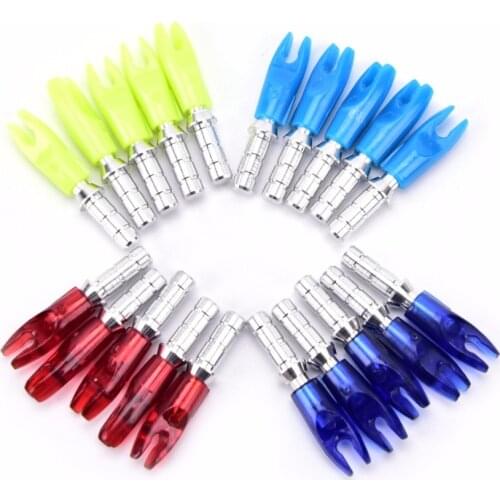 Arrow Compound Recurve Bow Carbon Arrow PinNock+Aluminum Arrow Nock Pin For ID 4.2mm