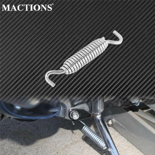 Universal Motorcycle Stand Kickstand Spring Chrome For Harley Touring 2007-2019 Softail 07-2017 Road King Street Glide Breakout
