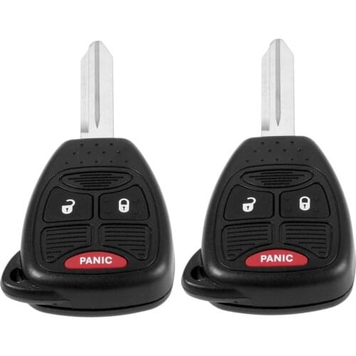 Yetaha 2Pcs Remote Car Key Fob 3 Buttons For Chrysler Aspen 300 Dodge Ram Jeep Patriot 315Mhz Replacement Keyless Entry Remtekey
