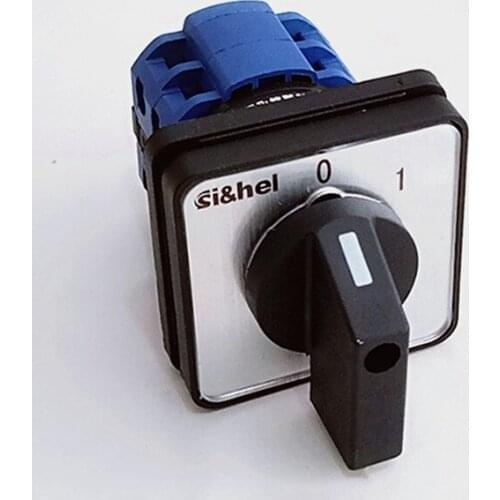 1PCS Changeover Universal Switch 2 Positions(0-1) AC 20A 440V 8 Screw Terminals