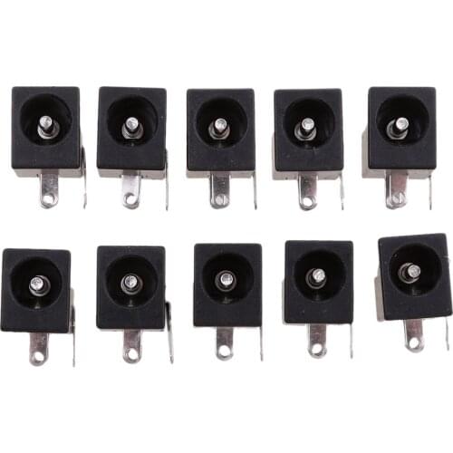 10Pcs Continuous Current Plug Electrical Sockets Female Jack PCB Connector