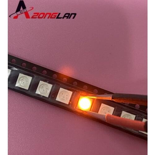 1000pcs/LOT SMD 5050 LED Chip Orange Ultra Bright LED Light Emitting Diode Lamp SMT Surface Mount Bead