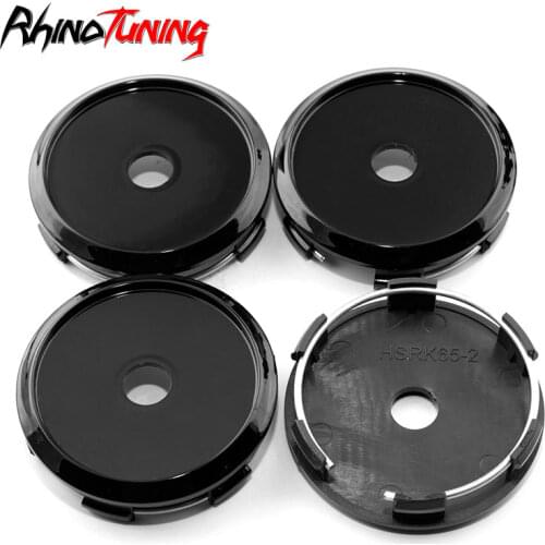 4pcs 65mm 61mm Car Wheel Center Hubcaps For Rims Hight Gloss Black Hood Cover Auto Styling
