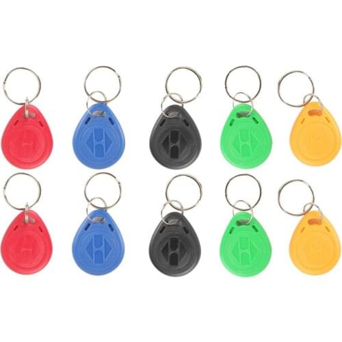 50 PCS 125hz Key Copy Rewritable RFID Access Control Card Key Fobs Proximity ID Card Keypad for Door Entry System Security Lock