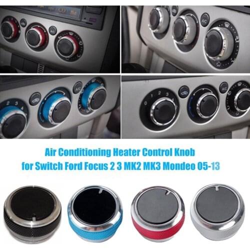 Car Air Conditioning Heater Control Knob Switch Cover Decor for Ford Focus 2/3 Car Interior Accessories Boutique Automobiles