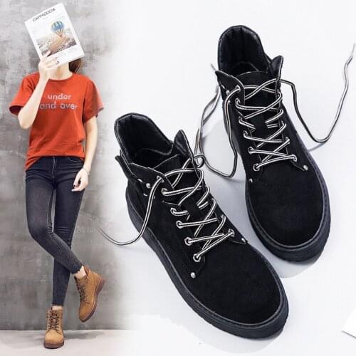 New Fashion Womens Boots Winter Ladies Solid Color Genuine Leather Martin Boots Short Warm Motorcycle Shoes Size 35-40