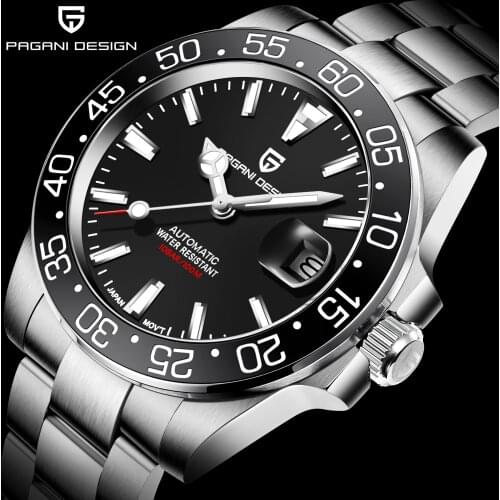 PAGANI Design 2020 New Men Automatic Watch Sapphire Luxury Mechanical Wristwatch Stainless Steel Waterproof Watch Reloj Hombre
