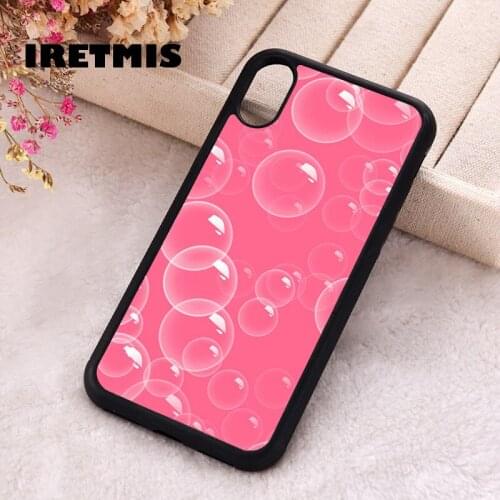 Iretmis 5 5S SE 2020 Phone Cover Case for iPhone 6 6S 7 8 Plus X Xs XR 11 12 Mini Pro Max Rubber Silicone Bubbles