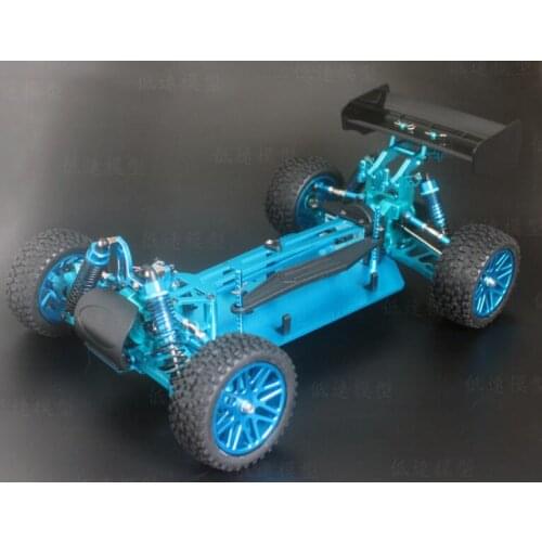 HSP Rc Car 1/10 Electric Power Remote Control Car 94107 4wd Off Road spare parts metal car frame (not assembled)