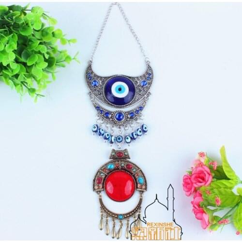 Turkey blue diamond ornaments Muslim evil eyes horn peace pendant Jushi town house demon eyes
