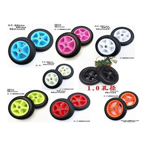 2pcs 9x2 55-134 81/2x2 50-134 wheel for Childrens tricycle accessories rear wheel baby pedal driver cart wheel