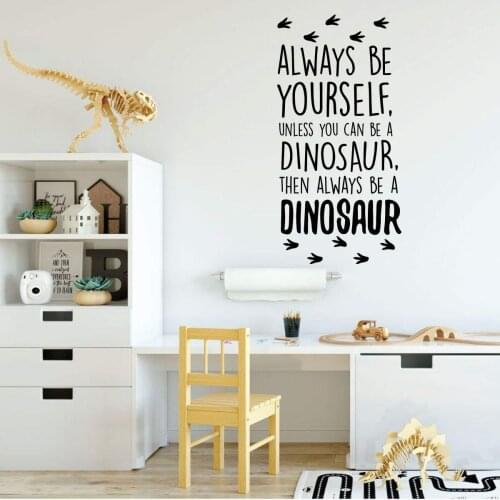 Beauty always be yourself Sentence Wall Sticker Art Decal Bedroom Nursery Decoration For Kids Rooms Home Decor adesivi murali