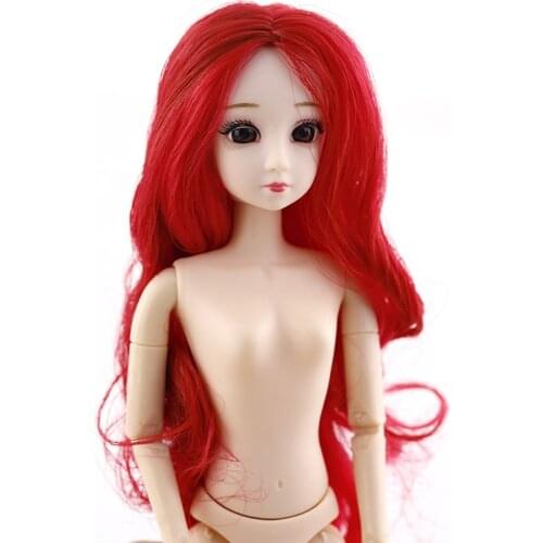 New 20 Movable Joints Dolls Toys with 3D Eyes Head 30cm 1/6 Female Naked Nude Doll Female Body Fashion Dolls Toy For Girls