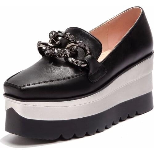 2018 age season large base of new women wedge heel waterproof shallow mouth single shoes of 1822 units