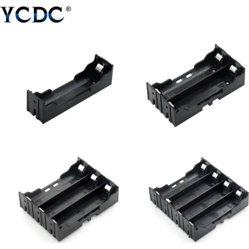 New ABS 18650 Power Bank Cases 1 2 3 4 Slot Batteries Container 1X 2X 3X 4X 18650 Battery Holder Storage Box Case With Hard Pin