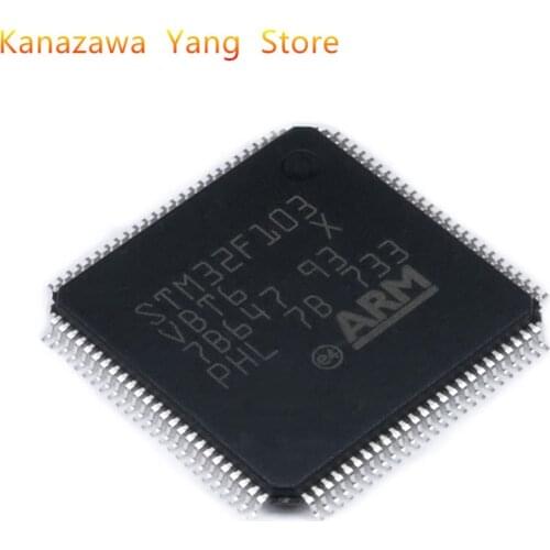 1 Pcs 5Pcs/Lot Brand New STM32F103VBT6 STM32F103V8T6 STM32F103 V8T6 VBT6 LQFP-100 128K Flash Memory 32-bit Microcontroller Chip