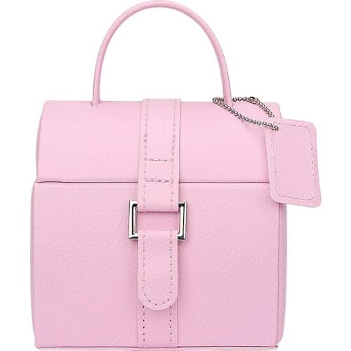 New Recommended Buckle Design Pu Leather Portable Jewelry Ring Necklace Watch Earring Box Built-in Double Card Slot Detachable