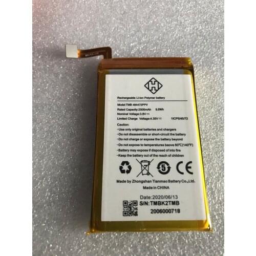 Original 2500mAh battery for TMB 484472PPV