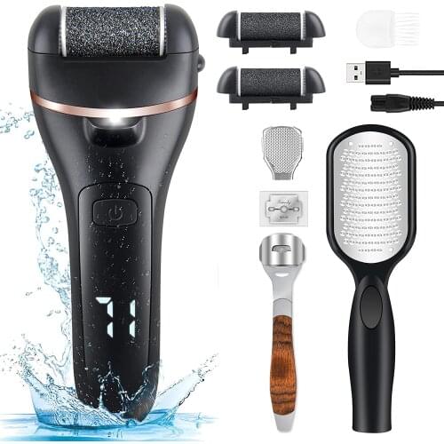 Rechargeable Electric Foot File Callus Remover Machine Pedicure Device Foot Care Tools Feet For Heels Remove Dead Skin black