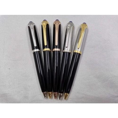 Wakaka Pen ST240005 Carved black Rose Gold Ballpoint Pen Roller Ball Pen